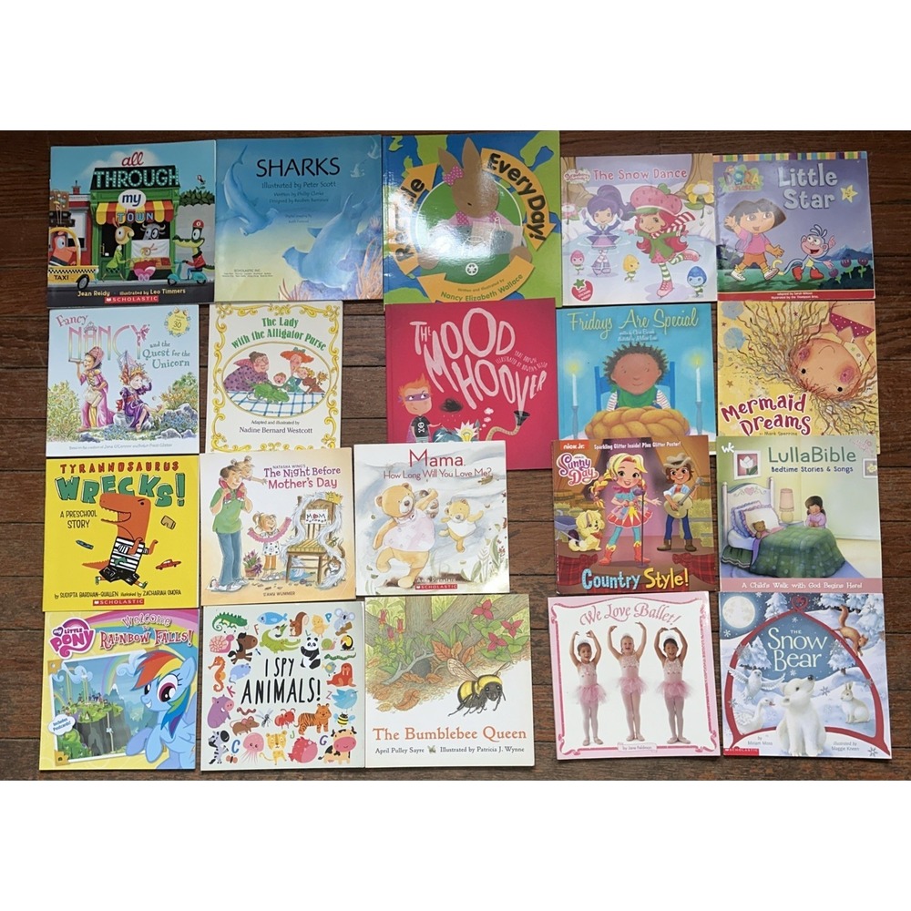 Lot of 20 Children Fiction PICTURE KIDS BOOKS My Little Pony Strawberry Etc PB